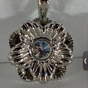 Sophia Fiori Silver Flower Pendant charm‎ NEW